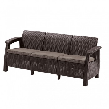 Диван Keter Corfu love seat max коричневый