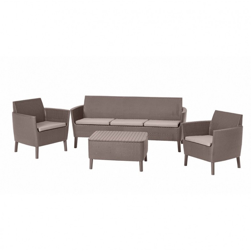 Keter - Лаунж зона Keter Salemo 3 seater set капучино