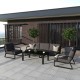 IdealPatio - Лаунж зона Ideal Patio Estivo с трехместным диваном Цвет: карбон, антрацит