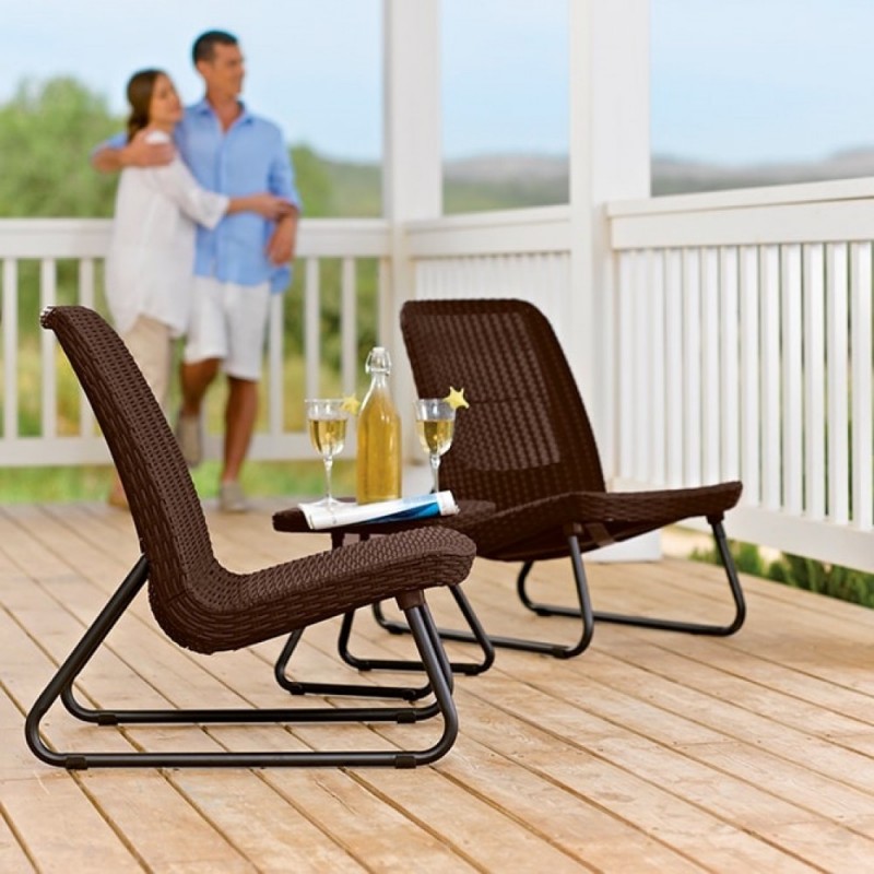 Keter - Комплект Keter Rio Patio set коричневый