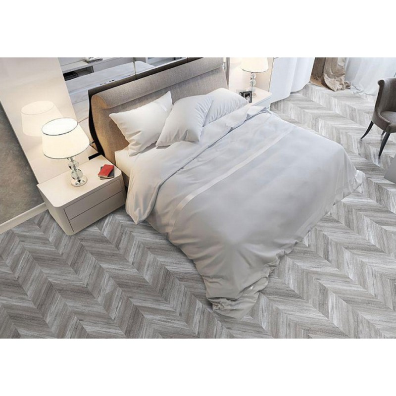 Corkstyle - Замковый пробковый пол Corkstyle Chevron Chevron Silver