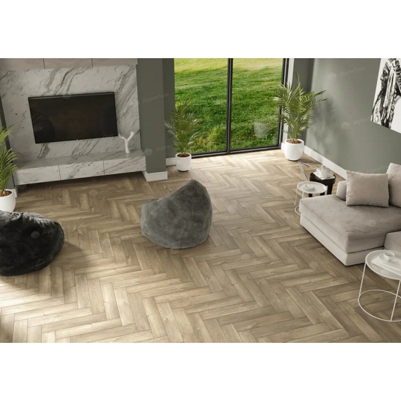 Alpine Floor - Кварц-виниловая плитка Alpine Floor Parquet LVT Дуб Натуральный Отбеленный ЕСО 16-5