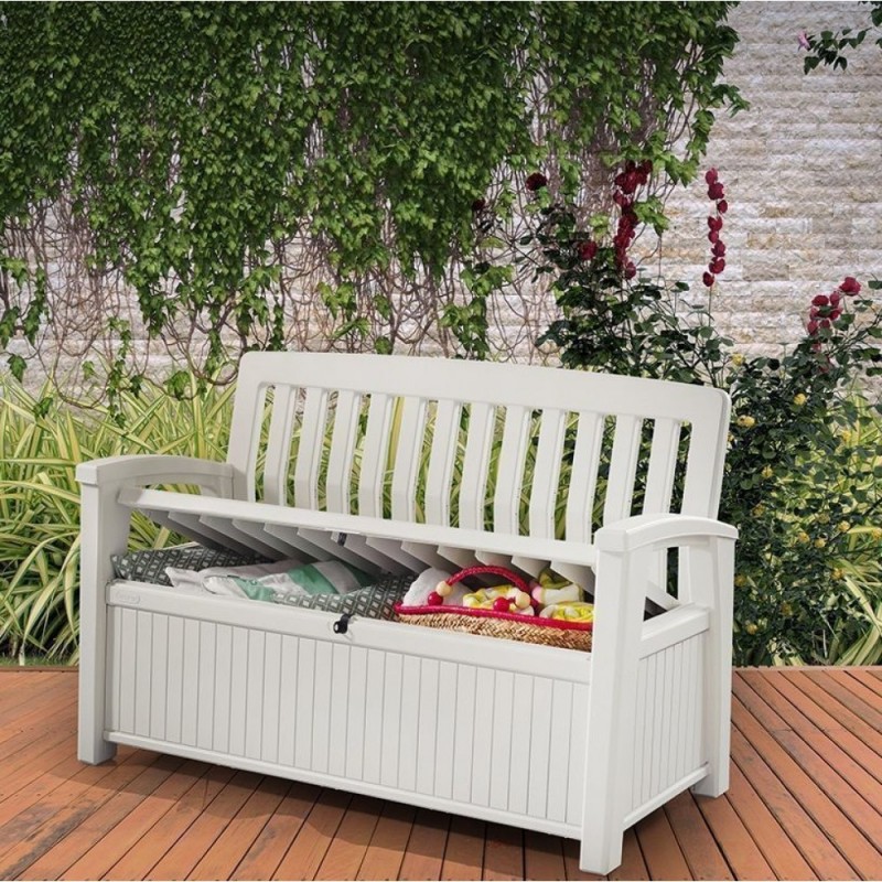 Keter - Скамья-сундук Keter Patio Bench белый