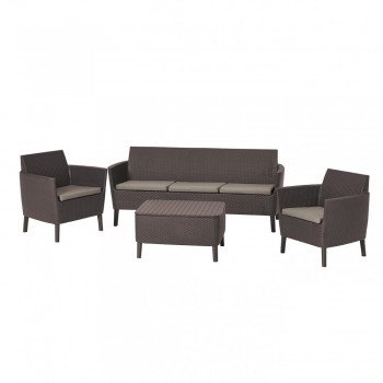 Лаунж зона Keter Salemo 3 seater set коричневый