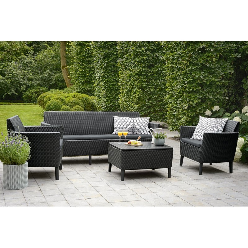 Keter - Лаунж зона Keter Salemo 3 seater set графит