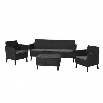 Лаунж зона Keter Salemo 3 seater set графит