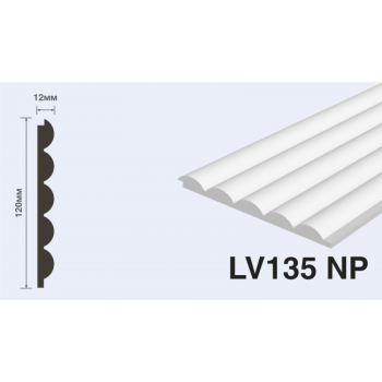 Панель декоративная HIWOOD LV135 NP (под покраску)