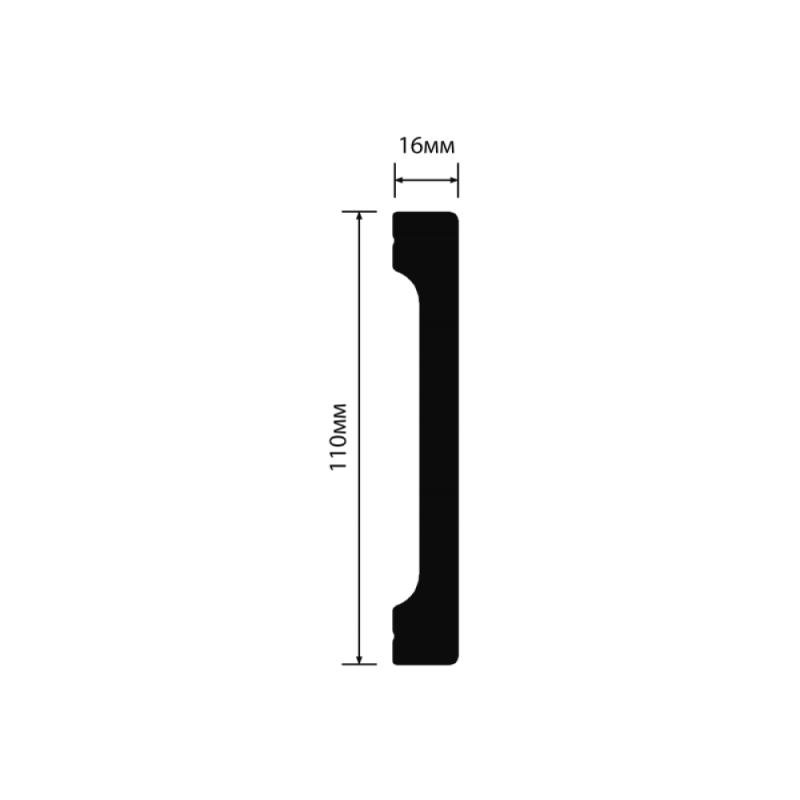 HIWOOD - Плинтус напольный HIWOOD B110V1