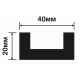 HIWOOD - Профиль HIWOOD LB40 BR395