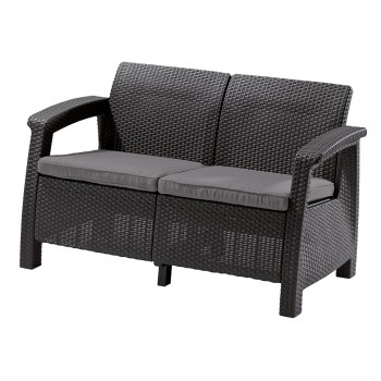 Диван Keter Corfu love seat графит