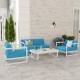 IdealPatio - Лаунж зона Ideal Patio Silena Цвет: белый, голубой