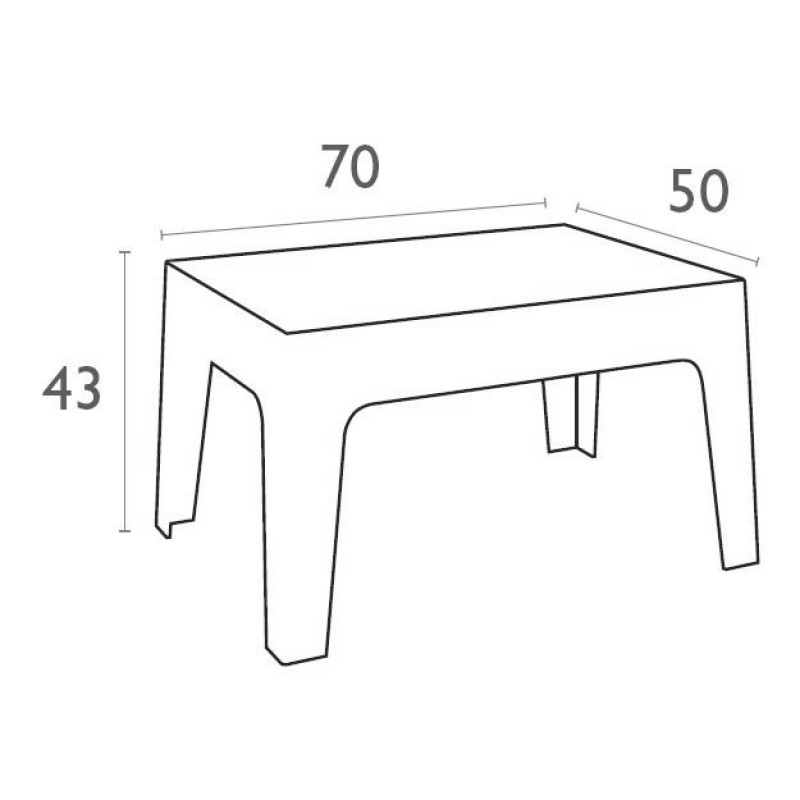 SiestaContract - Столик журнальный Siesta Contract Box Table Цвет: красный