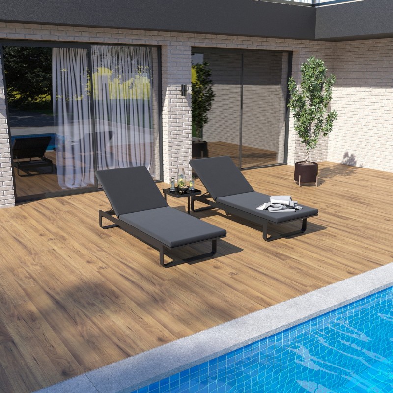 IdealPatio - Шезлонг Ideal Patio Letto Цвет: карбон, антрацит