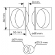 Morelli - Ручки для раздвижных дверей MORELLI MHS-2 AB бронза