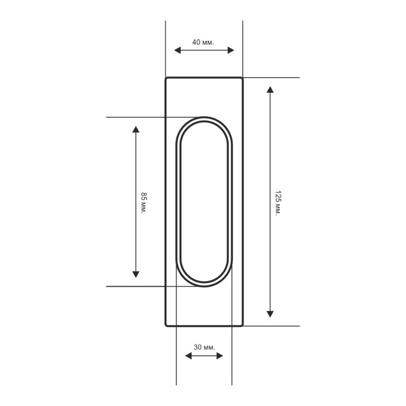 Extreza - Ручка купе Extreza Hi-Tech P401 черный F22