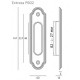 Extreza - Ручка дверная для раздвижных дверей Extreza P602 черный матовый F22