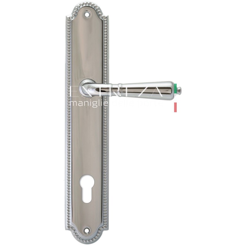 Extreza - Дверная ручка Extreza PETRA (Петра) 304 на планке PL03 CYL полированный хром F04