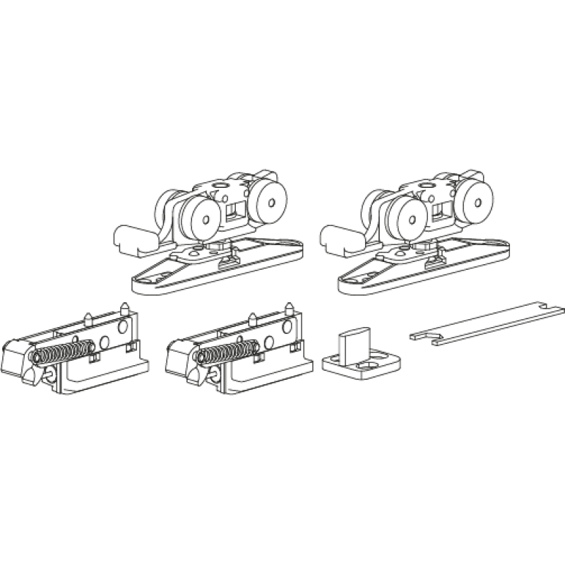 Morelli - Комплект MORELLI Innovation для системы SLIDING TELESCOP три створки, обычный стопор